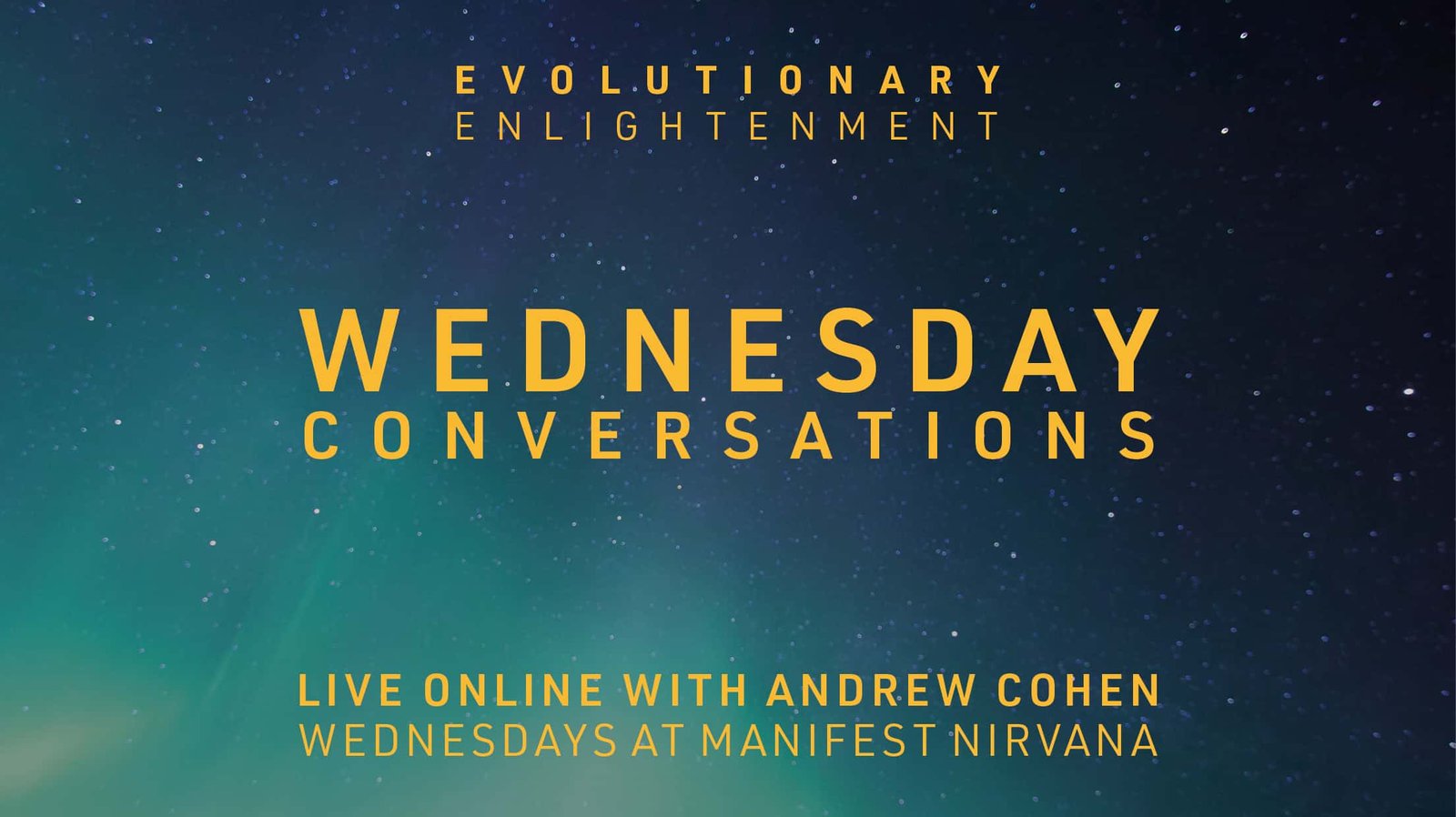 Wednesday Conversations